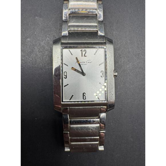 Kenneth Cole KC3662 Ultra-Thin Slim Silver Dial Stainless Steel Analog Watch - Picture 1 of 12